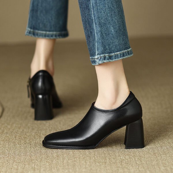 CHIKO Kya Square Toe Block Heels Ankle Boots - Image 2