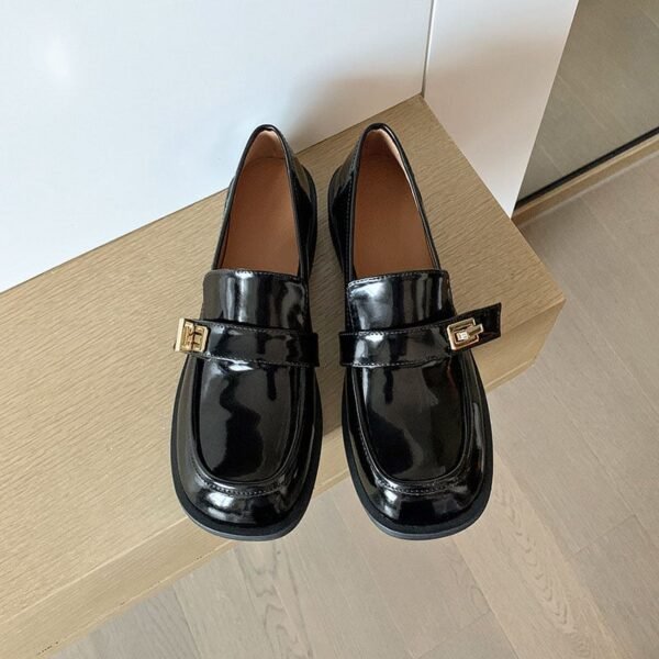 CHIKO Mashavu Square Toe Block Heels Loafers Shoes - Image 2