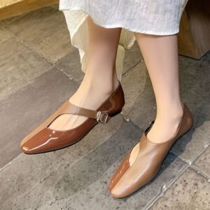 CHIKO Alaura Round Toe Block Heels Mary Jane Shoes