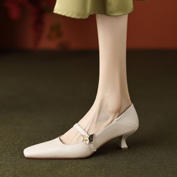 CHIKO Alex Anne Square Toe Kitten Heels Mary Jane Shoes - Image 2
