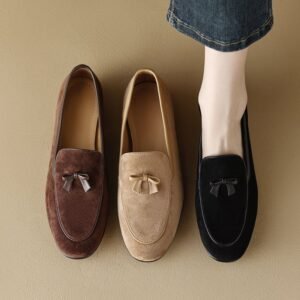 CHIKO Amberlyn Round Toe Block Heels Loafers Shoes