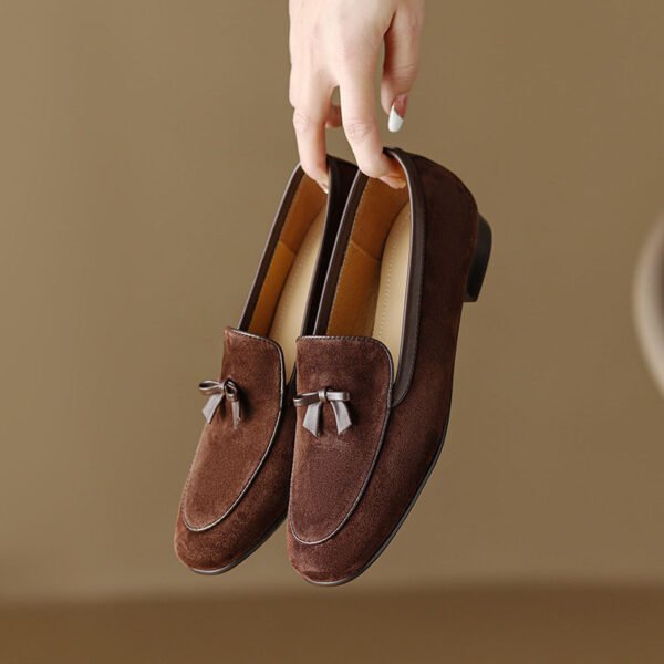 CHIKO Amberlyn Round Toe Block Heels Loafers Shoes - Image 2