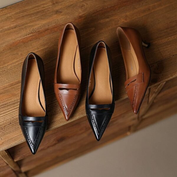 CHIKO Siko Pointy Toe Kitten Heels Pumps Shoes - Image 2