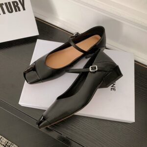 CHIKO Blinda Square Toe Block Heels Pumps Shoes
