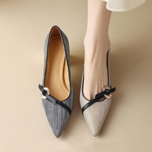 CHIKO Deshawna Pointy Toe Block Heels Pumps Shoes