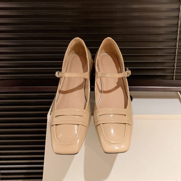CHIKO Diamonique Square Toe Block Heels Mary Jane Shoes - Image 2