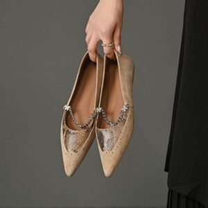 CHIKO Dondi Pointy Toe Block Heels Mary Jane Shoes