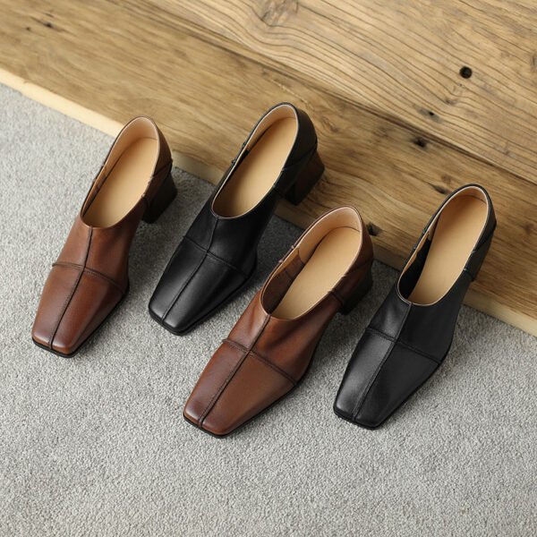 CHIKO Debriana Square Toe Block Heels Pumps Shoes - Image 2