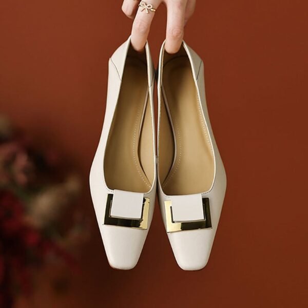 CHIKO Brooklyn Square Toe Kitten Heels Pumps Shoes - Image 2
