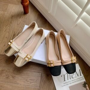 CHIKO Charnika Square Toe Block Heels Pumps Shoes