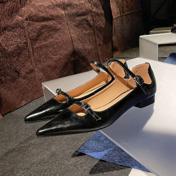 CHIKO Chanice Pointy Toe Block Heels Mary Jane Shoes - Image 2