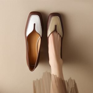 CHIKO Charnette Square Toe Block Heels Pumps Shoes