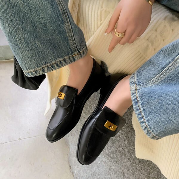 CHIKO Danalyn Round Toe Block Heels Loafers Shoes - Image 2