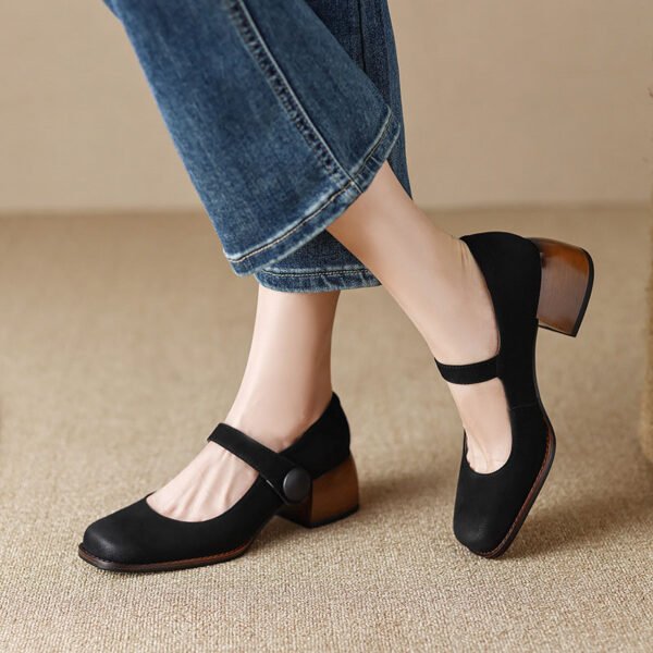 CHIKO Daeshawna Square Toe Block Heels Mary Jane Shoes - Image 2