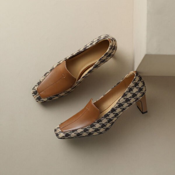 CHIKO Dannah Square Toe Chunky Heels Loafers Shoes - Image 2