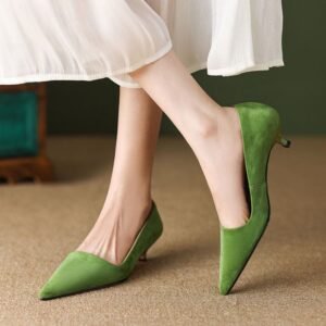 CHIKO Daneshia Pointy Toe Kitten Heels Pumps Shoes