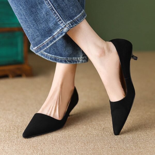 CHIKO Daneshia Pointy Toe Kitten Heels Pumps Shoes - Image 2