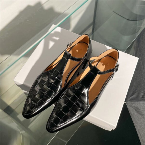 CHIKO Caylie Square Toe Block Heels T-Strap Shoes - Image 2