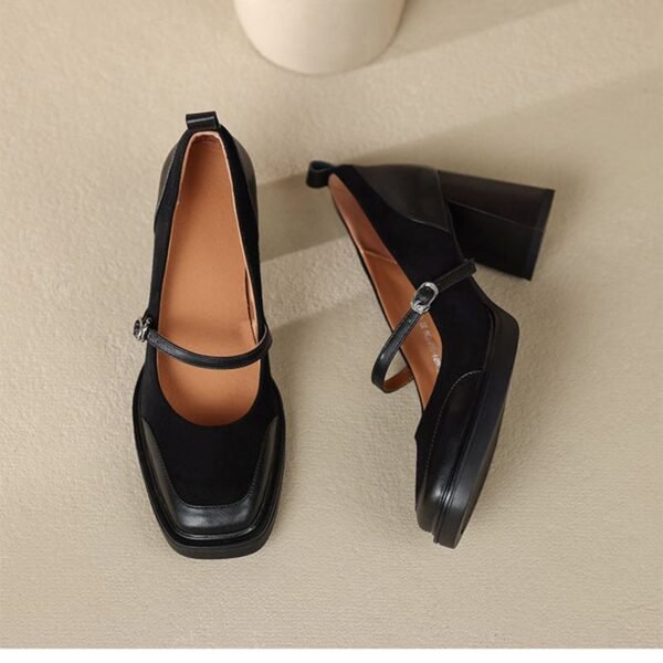 CHIKO Chalonna Square Toe Block Heels Mary Jane Shoes - Image 2