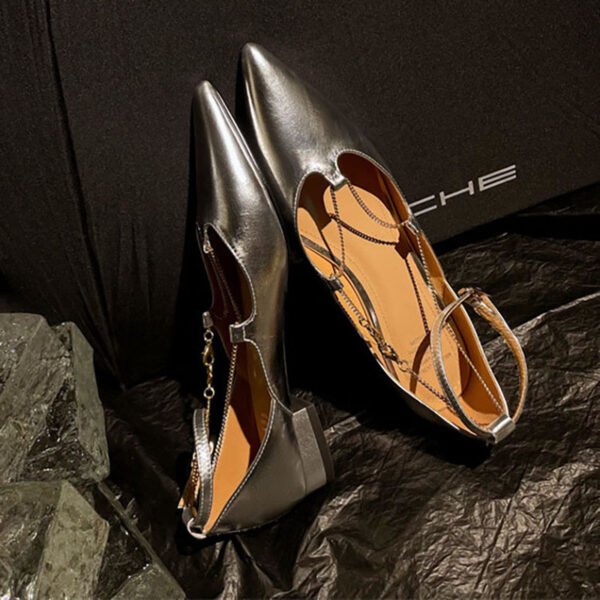 CHIKO Caylen Pointy Toe Block Heels Pumps Shoes - Image 2