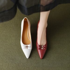 CHIKO Jatara Pointy Toe Kitten Heels Pumps Shoes
