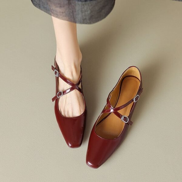 CHIKO Jalisa Square Toe Block Heels Mary Jane Shoes - Image 2