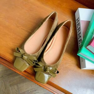 CHIKO Janaye Square Toe Block Heels Pumps Shoes