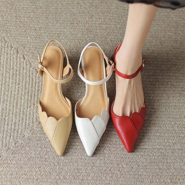 CHIKO Jaliya Pointy Toe Block Heels Slingback Shoes