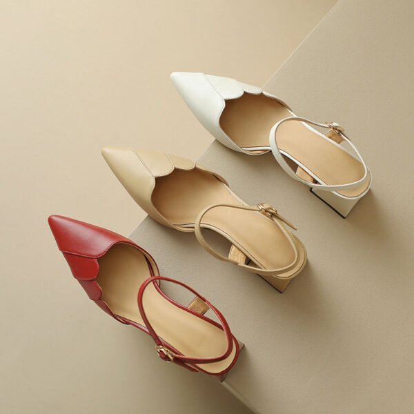CHIKO Jaliya Pointy Toe Block Heels Slingback Shoes - Image 2