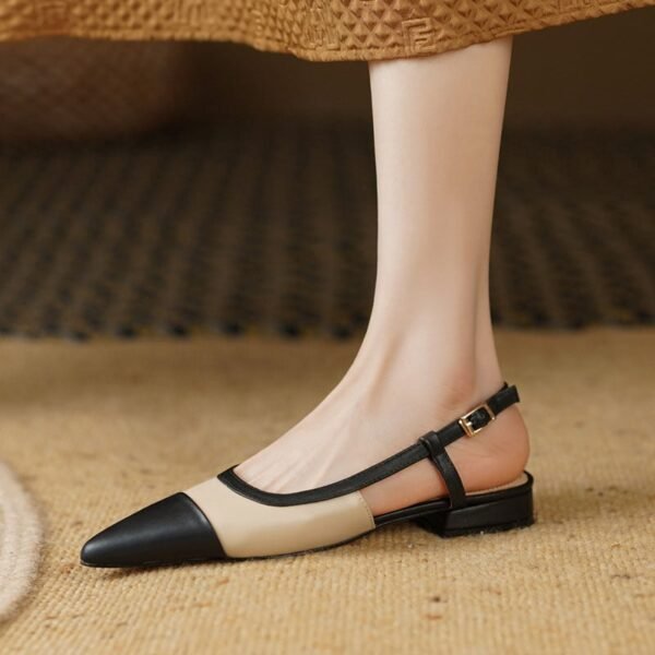 CHIKO Jamaria Pointy Toe Block Heels Slingback Shoes