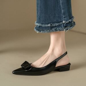 CHIKO Jalesa Pointy Toe Block Heels Slingback Shoes
