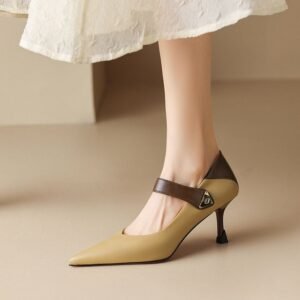 CHIKO Janiyah Pointy Toe Stiletto Mary Jane Shoes