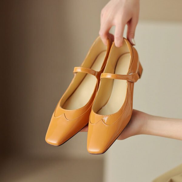 CHIKO Jamesha Square Toe Block Heels Mary Jane Shoes - Image 2
