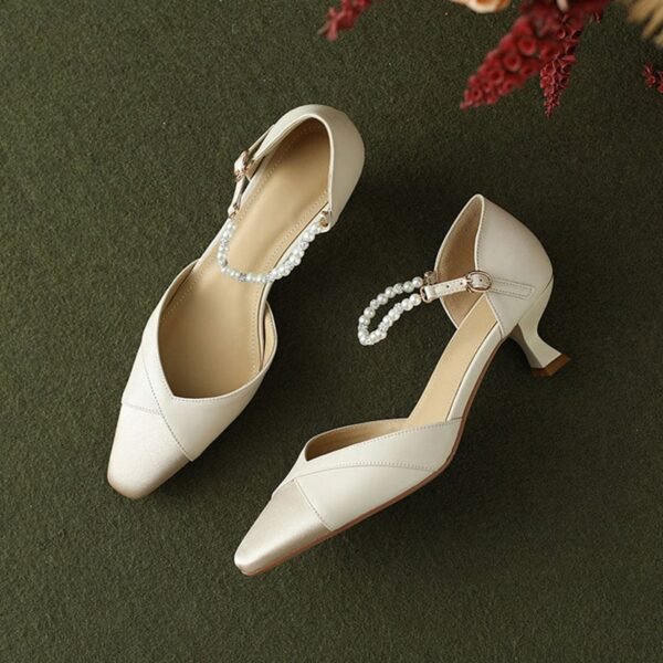 CHIKO Jacolyn Square Toe Kitten Heels Pumps Shoes - Image 2