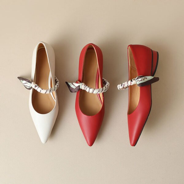 CHIKO Jaclynn Pointy Toe Block Heels Mary Jane Shoes - Image 2