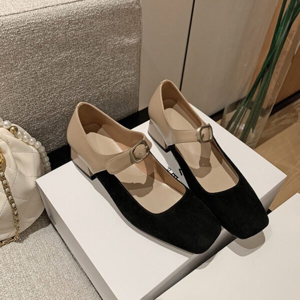 CHIKO Jamira Square Toe Block Heels Mary Jane Shoes - Image 2
