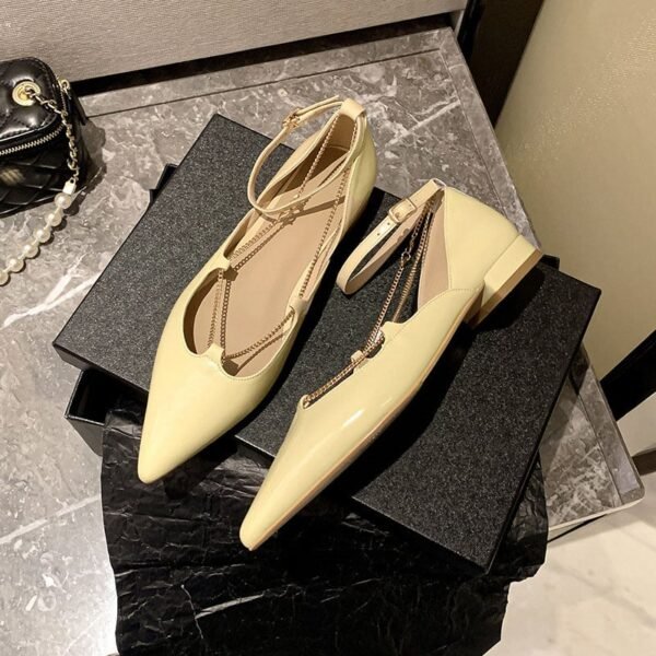 CHIKO Jamesia Pointy Toe Block Heels Pumps Shoes - Image 2