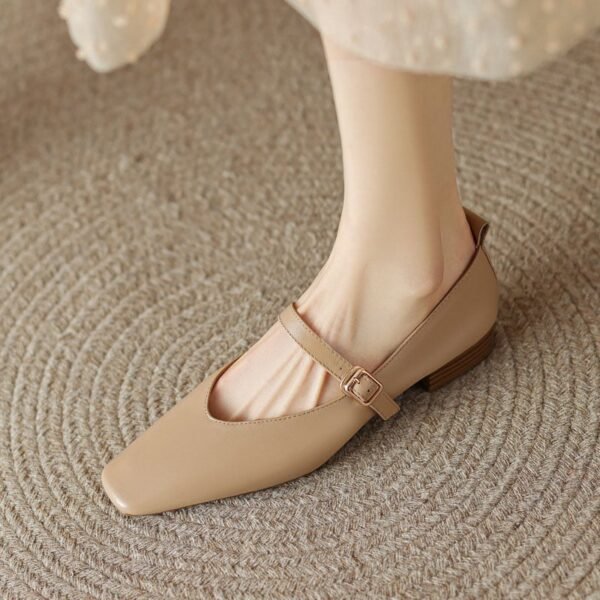 CHIKO Jacqulyn Square Toe Block Heels Mary Jane Shoes