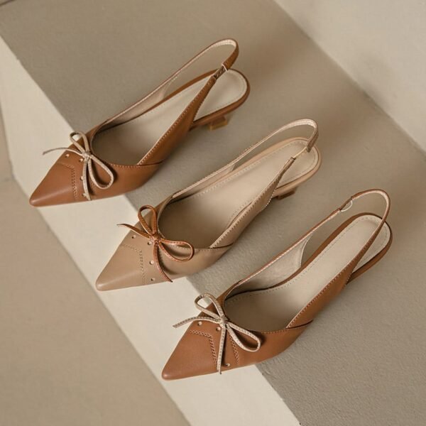 CHIKO Joyanne Pointy Toe Kitten Heels Slingback Shoes
