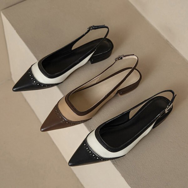 CHIKO Johnisha Pointy Toe Block Heels Slingback Shoes - Image 2