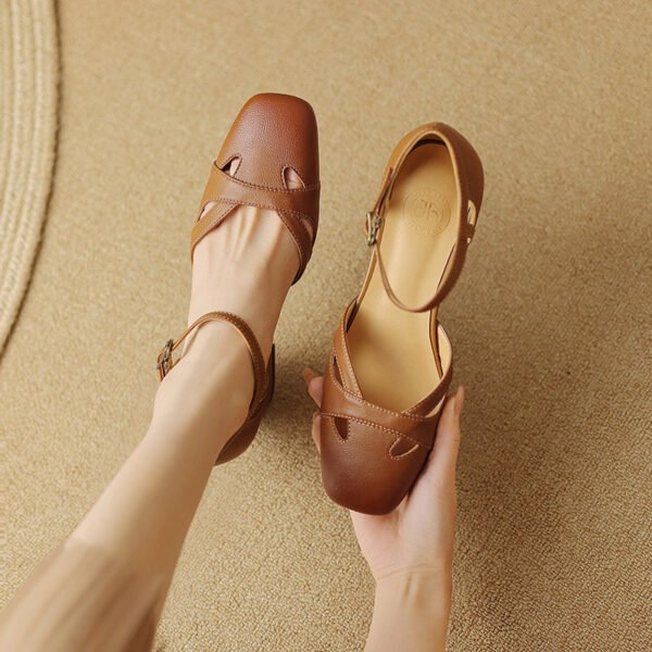 CHIKO Jumaris Square Toe Block Heels Pumps Shoes - Image 2