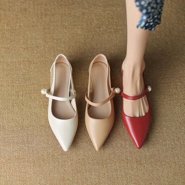 CHIKO JazlynJazlynn Pointy Toe Block Heels Pumps Shoes - Image 2