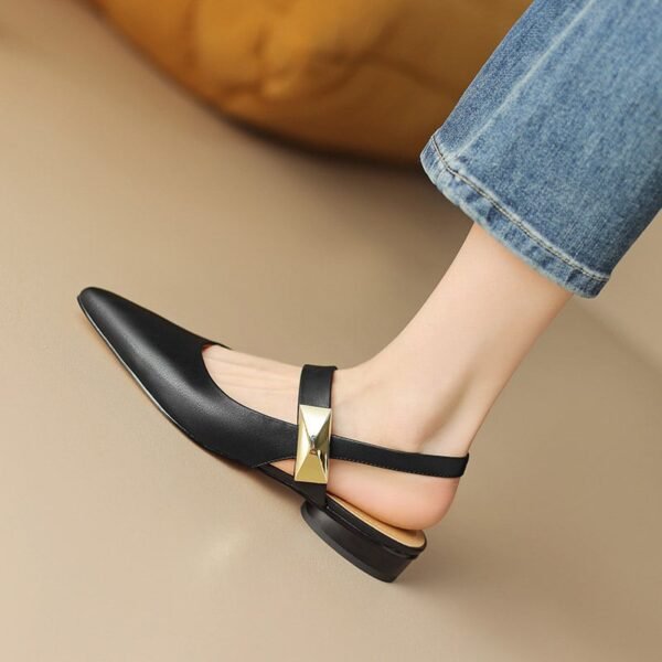 CHIKO Johnnessa Pointy Toe Block Heels Slingback Shoes