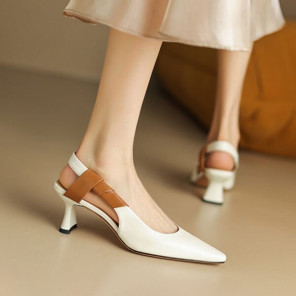 CHIKO Jerica Pointy Toe Block Heels Slingback Shoes - Image 2