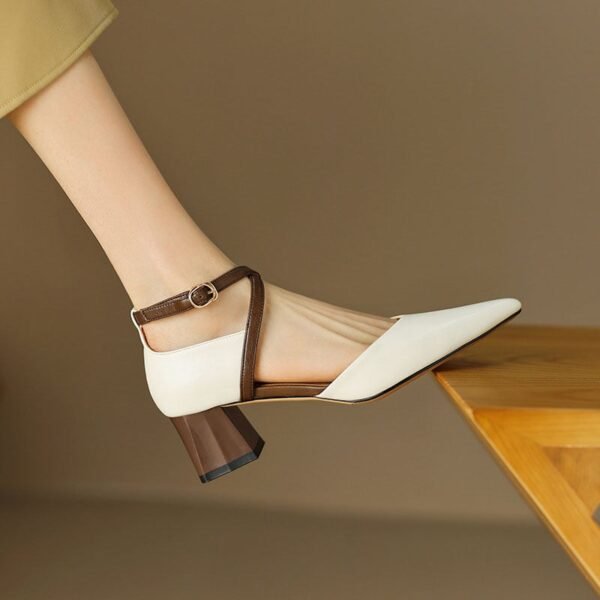 CHIKO Jeri Pointy Toe Block Heels Pumps Shoes