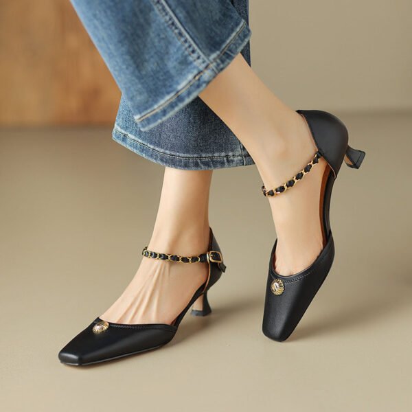 CHIKO Jessalyn Square Toe Kitten Heels Pumps Shoes - Image 2