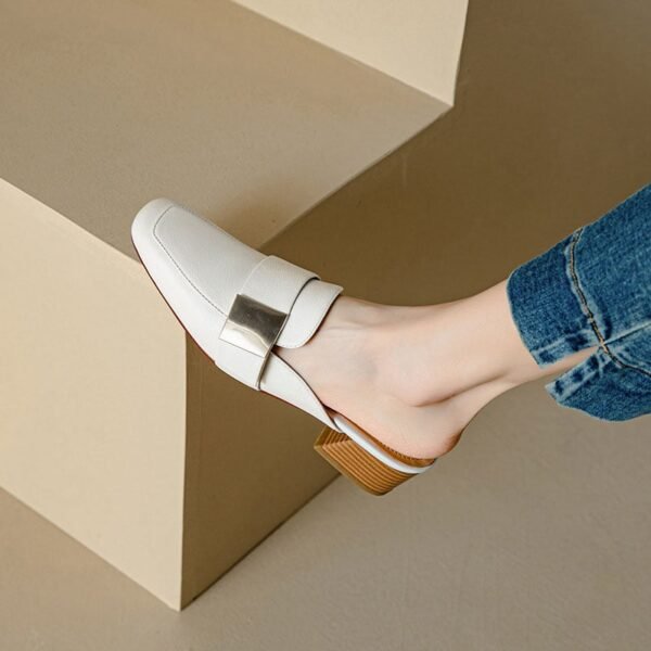 CHIKO Jimisha Square Toe Block Heels Clogs/Mules Shoes
