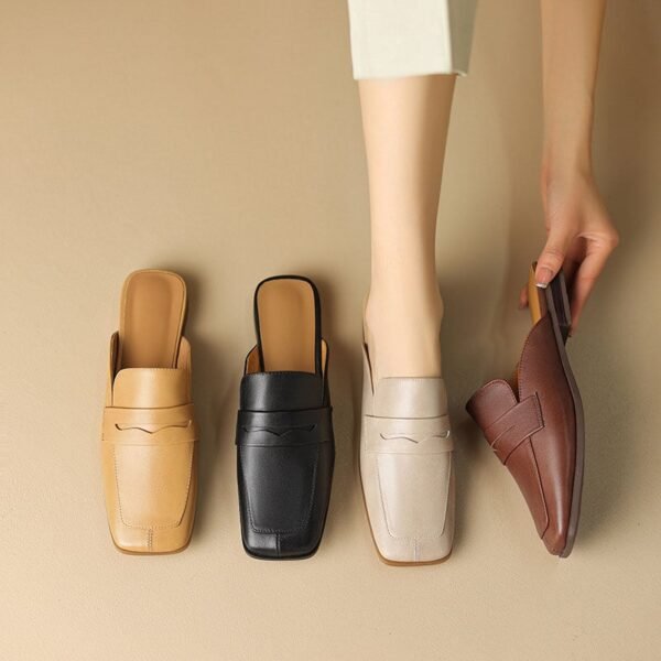 CHIKO Jimena Square Toe Block Heels Clogs/Mules Shoes