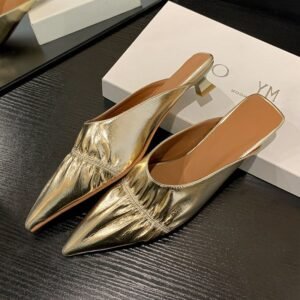 CHIKO Jo Pointy Toe Kitten Heels Clogs/Mules Shoes