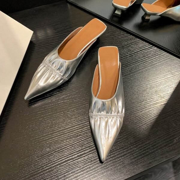 CHIKO Jo Pointy Toe Kitten Heels Clogs/Mules Shoes - Image 2